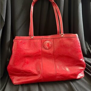 Coach Vibrant Red Shoulder Bag